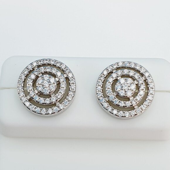 925 Sterling Silver Cubic Zirconia Earrings, U19254839 - Picture 1 of 11